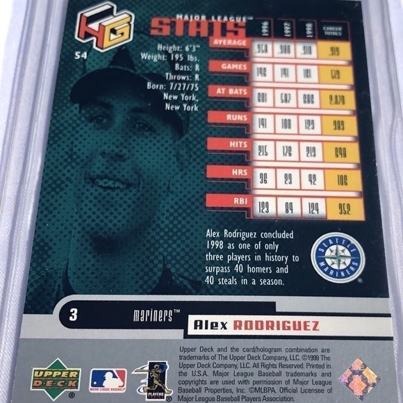 1999 Alex Rodriguez upper deck hologram card
Open to reasonable offers - Picture 10 of 14